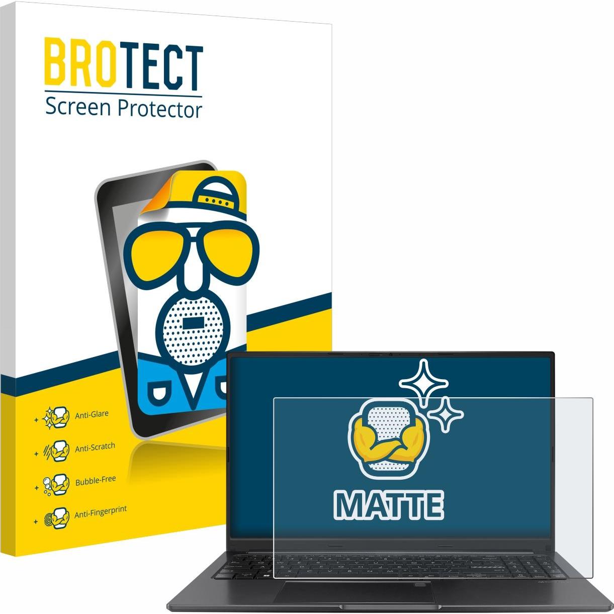 BROTECT Entspiegelungs-Schutzfolie Displayschutz Matt (39.60", 16 : 9), Notebook Schutzfolie