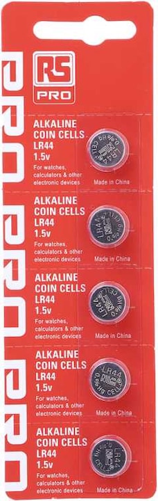 Rs Pro Batteria alcalina (1 pz., LR44, 158 mAh)