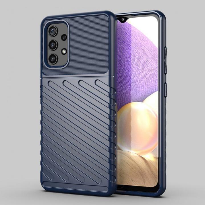 Produktbild Hurtel Thunder Case Flexibel Robuste Panzer Handyhülle TPU Schutzhülle für Samsung Galaxy A32 5G blau (Samsung Galaxy A32 5G)
