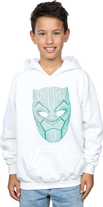 Produktbild Black Panther Tribal Mask Kapuzenpullover Jungen (152, 158)