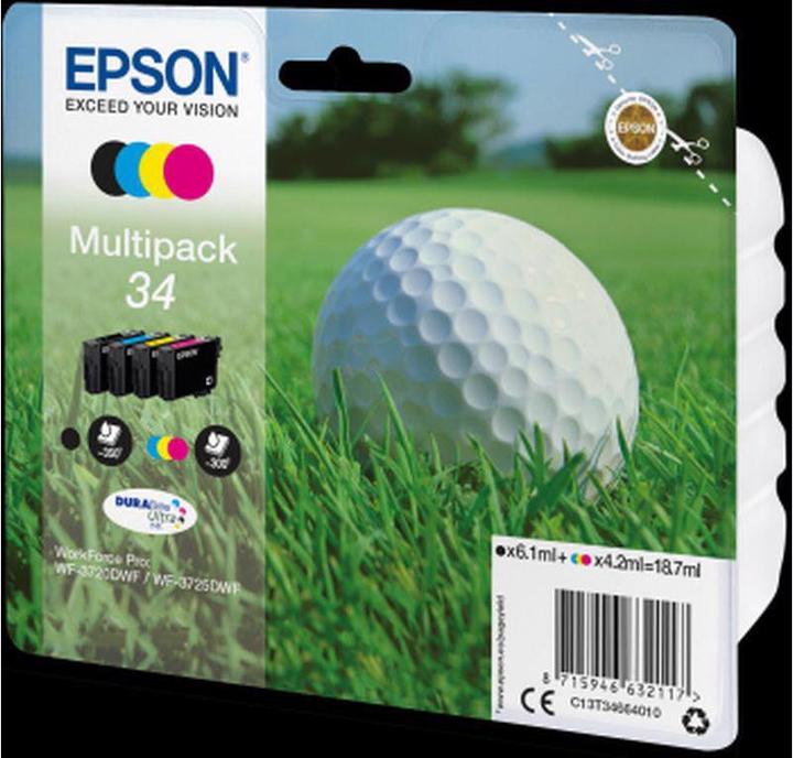 Produktbild Epson T34664010 (BK, C, M, Y)