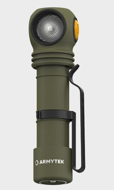 Actual product image ArmyTek Wizard C2 Pro Olive White LED torch with belt clip battery-powered 2500lm 115g (11.20 cm, 2500 lm)