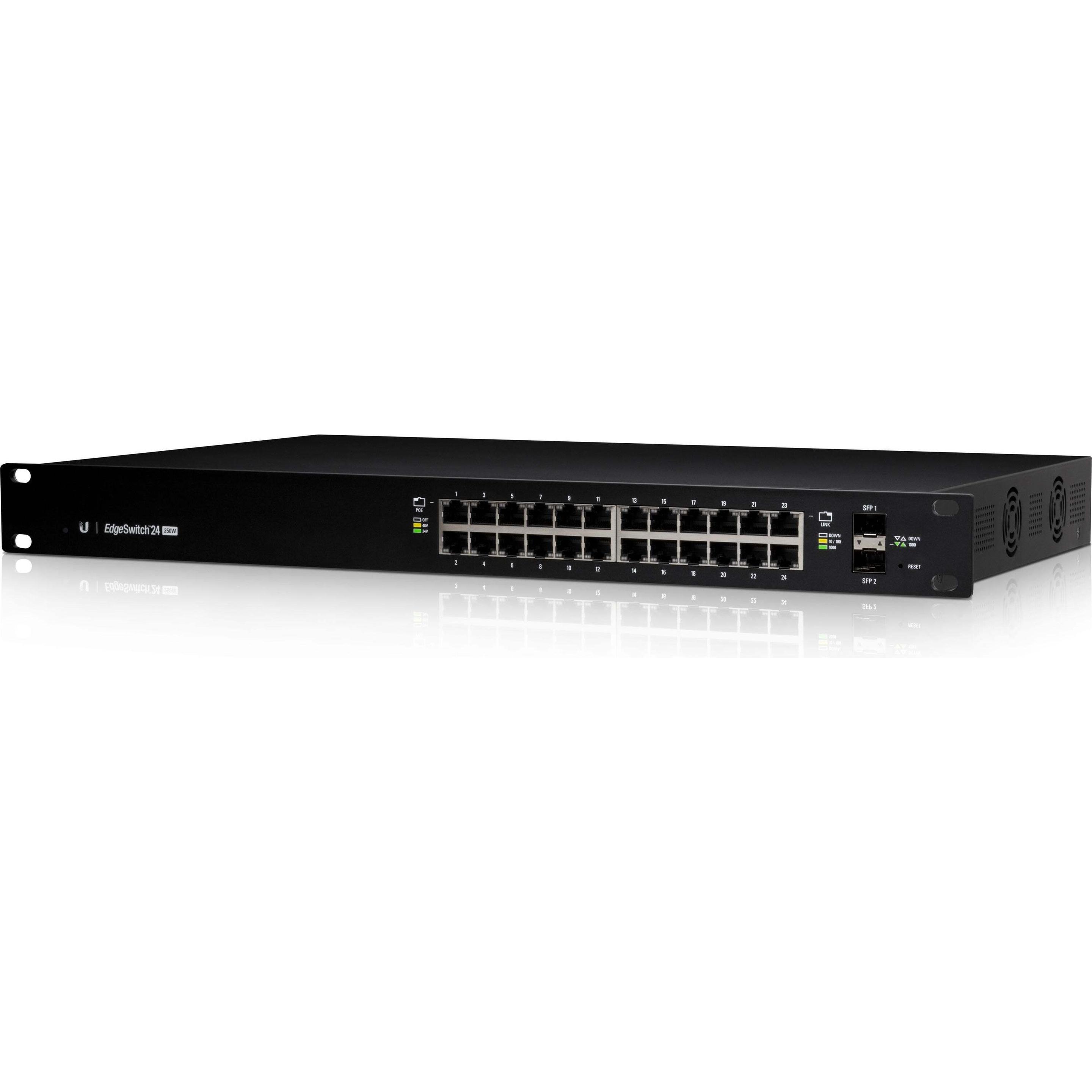 Ubiquiti Es-24-250w (24 Ports), Netzwerk Switch, Schwarz