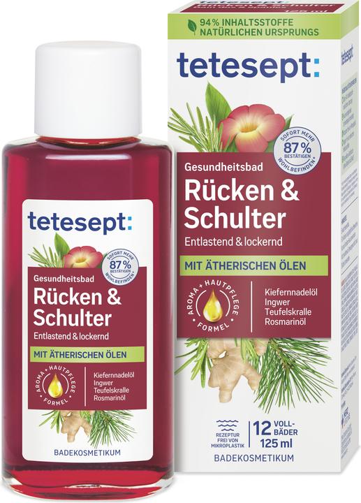 Actual product image Tetesept Gesundheitsbad Rücken & Schulter (125 ml, Bath oil)