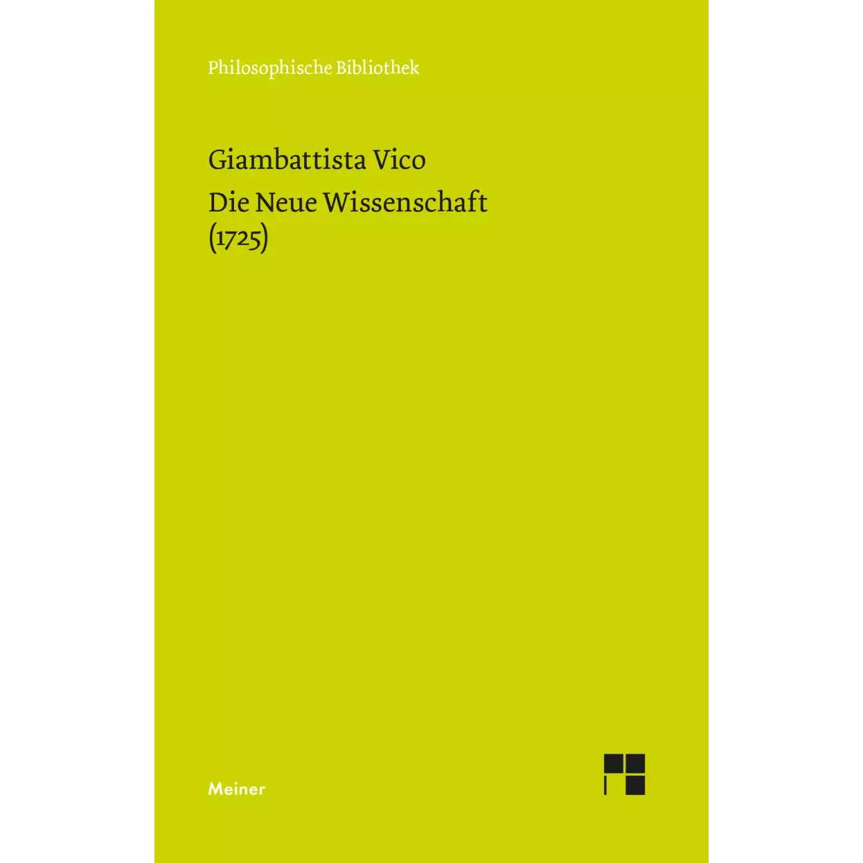 Die Neue Wissenschaft (1725), Sachbücher von Jürgen Trabant, Giambattista Vico
