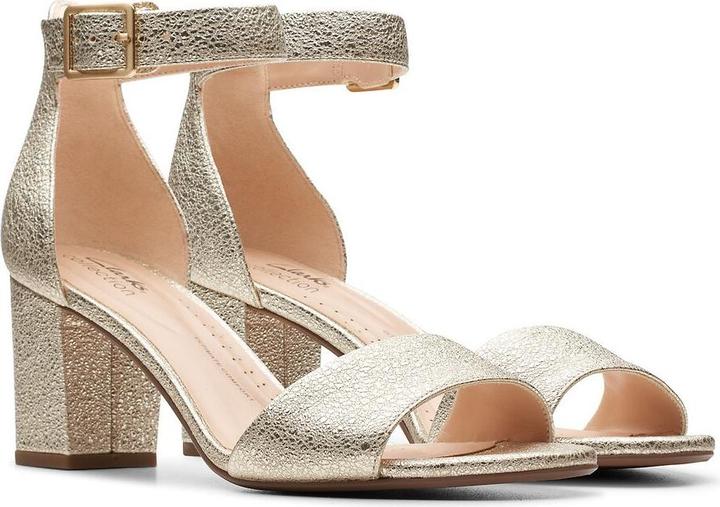 Immagine prodotto Clarks Dames Deva Mae enkelbandje hakken, Goud, 41 EU (41)