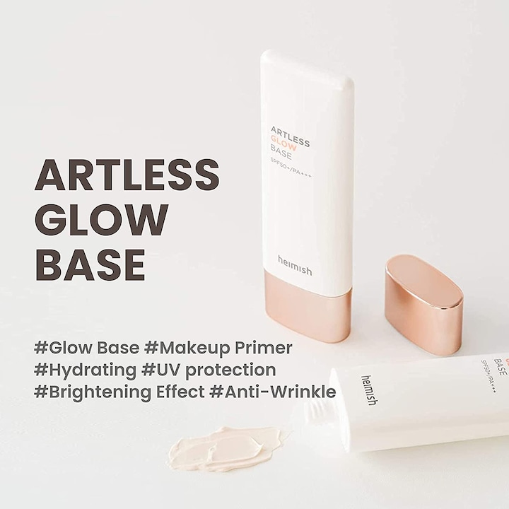 Image du produit Heimish Base luminescente sans art (Crème solaire visage, SPF 50+, 40 ml, 40 g)