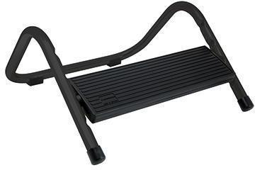 Soennecken Poggiapiedi 2265 in acciaio tubolare regolabile in altezza a 4 vie, nero (34,5 x 17 x 33,5 cm)