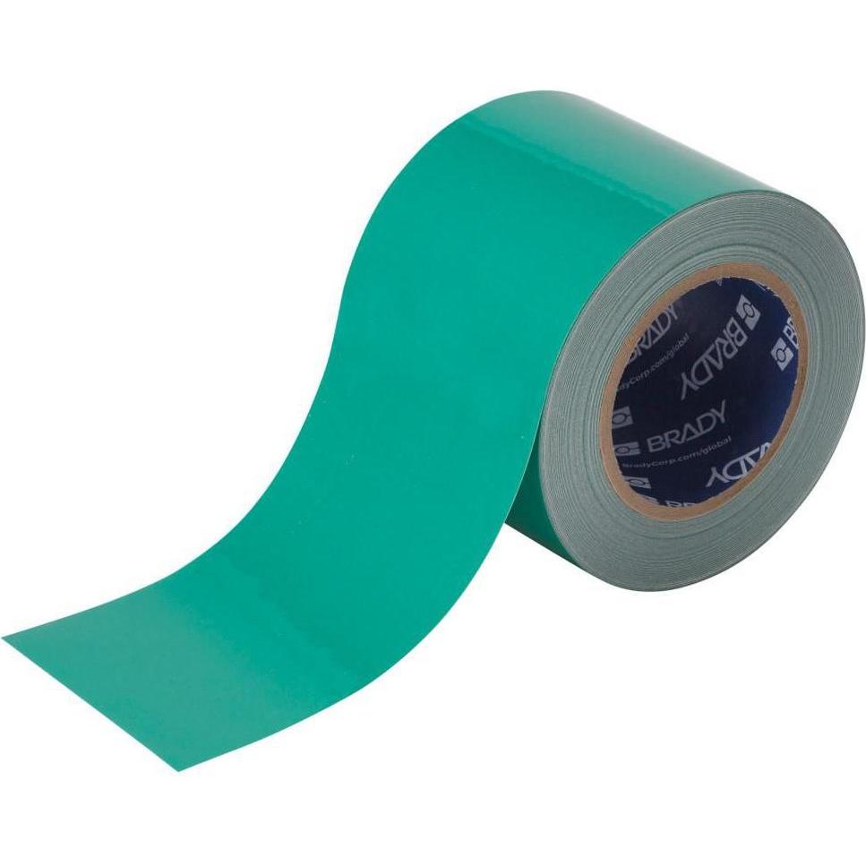 Brady, Etiketten, B-505, ToughStripe COLD, Bodenmarkierbänder, Polyester, Grün, 101.60 mm x 30.48 m