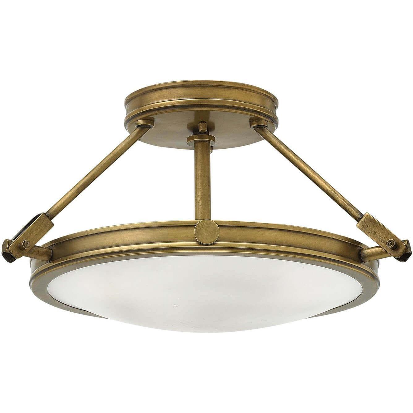 Elstead Lighting, Wandleuchte + Deckenleuchte, Collier Deckenleuchte E14 3-fach Heritage Messing (E14)