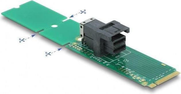 Produktbild Delock Adapter M.2 Key M to SFF-8643 NVMe 22110 / 2280 / 2260