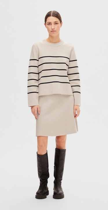 Produktbild Selected Femme Langärmeliger Baumwoll Strickpullover (XL)