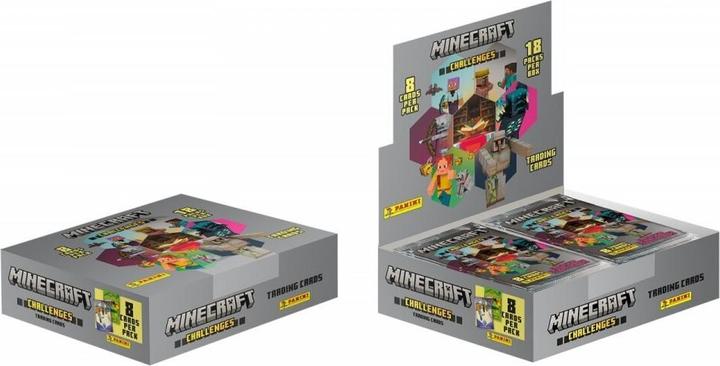 Produktbild Panini Minecraft - Challenges Trading Cards Flow Packs Display (18) (Englisch, Booster Display)