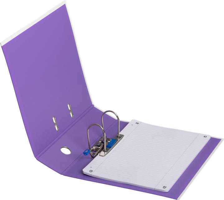 Produktbild Elba Ordner myColour, Rückenbreite: 80 mm, weiss-violett DIN A4, Einband aussen (A4, 80 mm, 1 Stück)