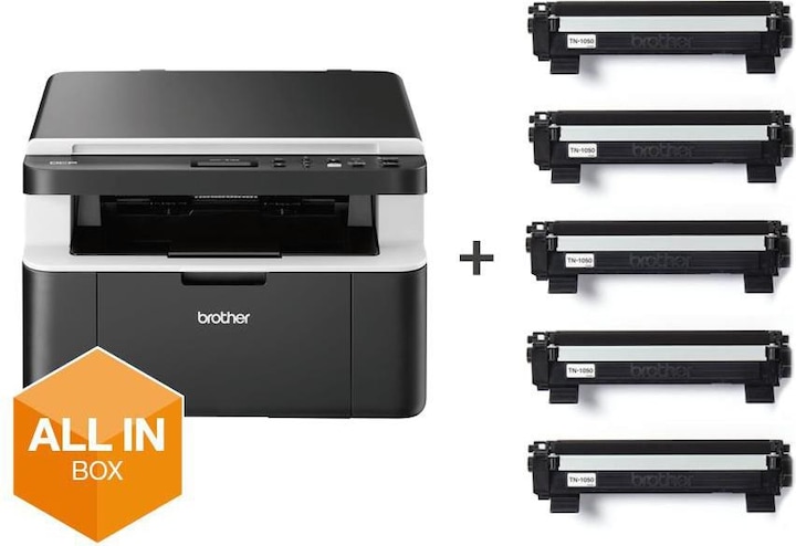 Produktbild Brother DCP-1612WVB inkl. 5 x Toner TN-1050 (Laser, Schwarz-Weiss)