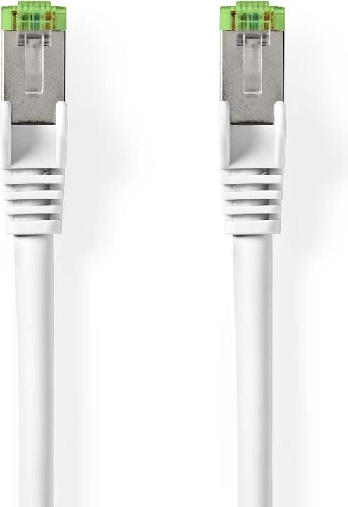 Produktbild Nedis Cat 8.1-Netzwerkkabel | S/FTP | RJ45 Stecker | RJ45 Stecker | 1.00 m | Rund | LSZH | Weiss | L (S/FTP, CAT8.1, 1 m)