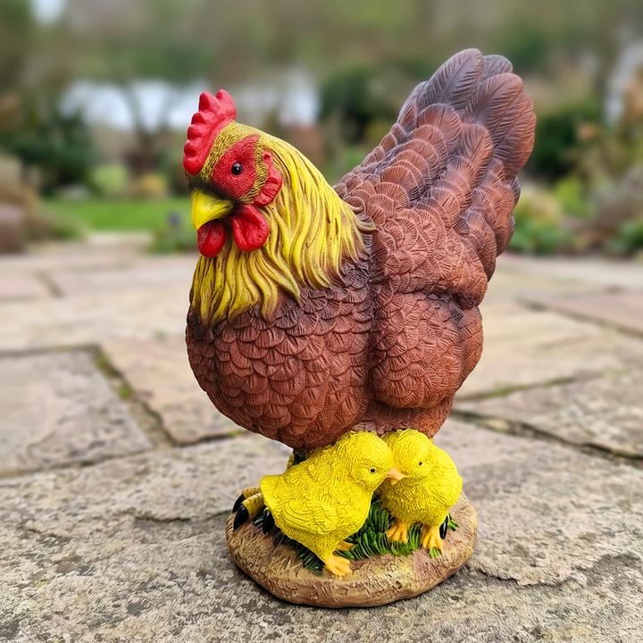 Produktbild Relaxdays Gartenfigur Huhn