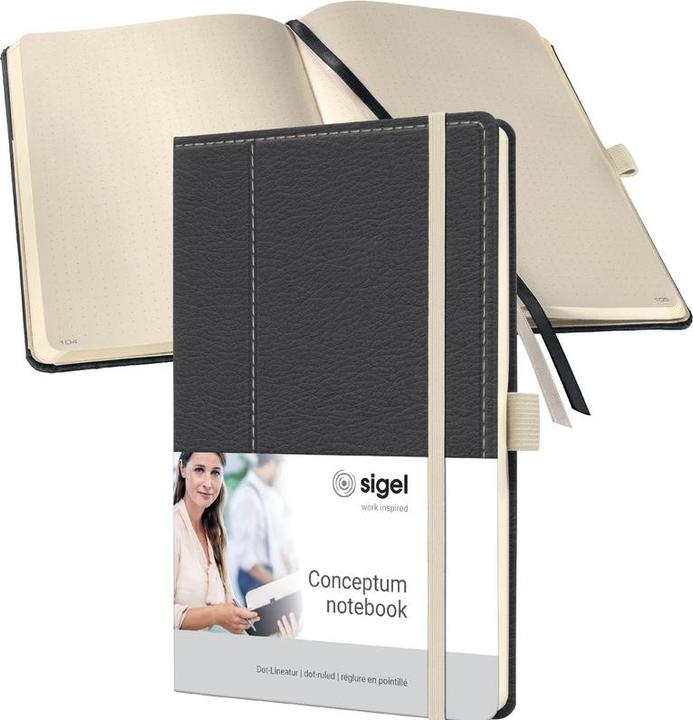 Produktbild Sigel Notizbuch Conceptum Hardcover - Design Casual (135 x 203 mm, Gepunktet, Harter Einband)