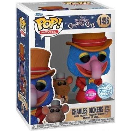 Thumbnail - Funko POP! Disney The Muppets Christmas Carol Charles Dickens with Rizzo Exclusive Floquée