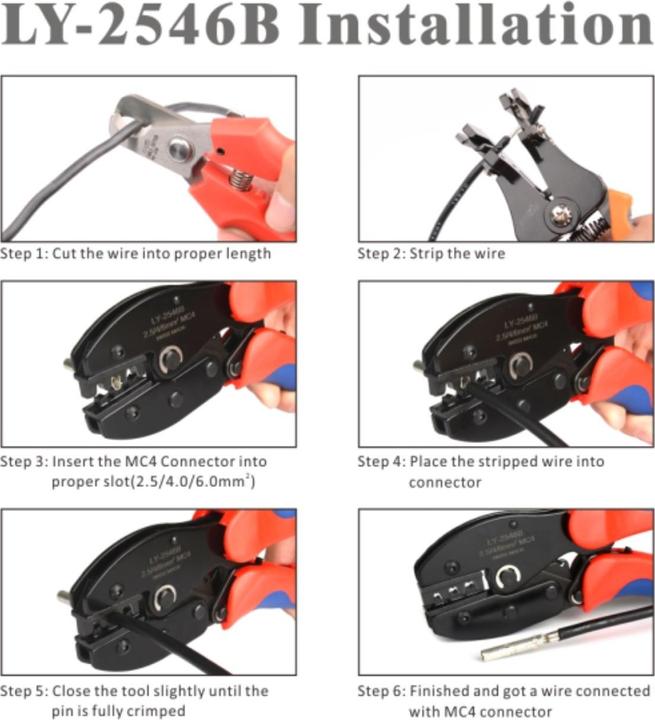 Produktbild Iwiss FSPV-1 Solarkabel Crimp Werkzeugset (Solaranlage Montagematerial)