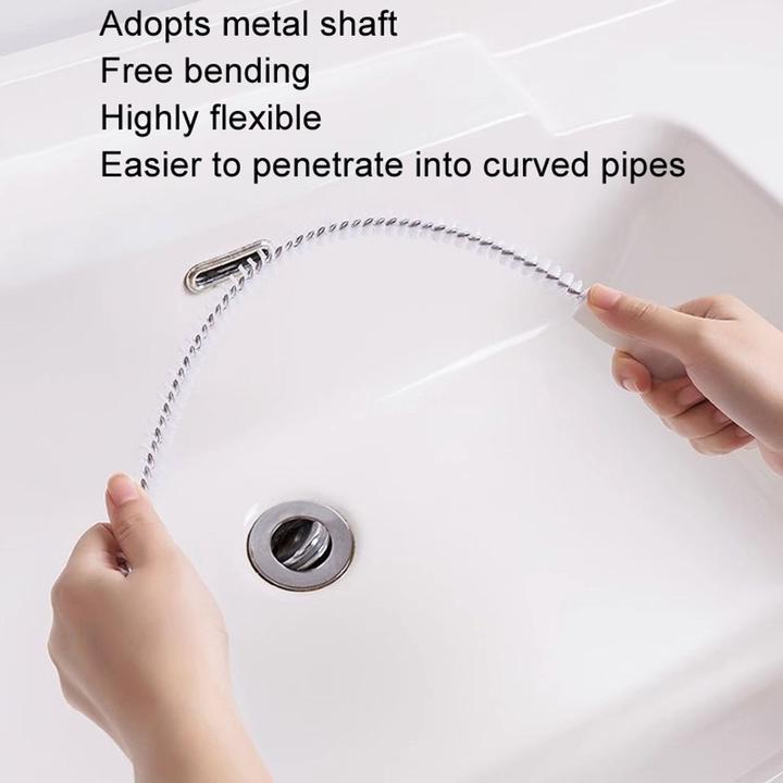 Actual product image Drain cleaning brush Siphon brush Pipe brush Hair trap brush Flexible (1 pcs.)