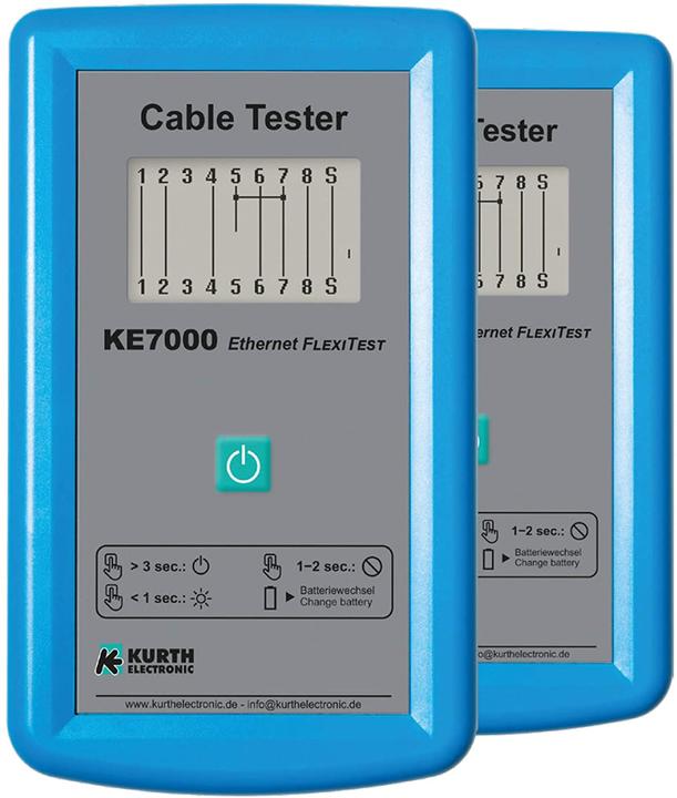 Kabeltester-Set, bestehend aus 2x KE7000 inkl. Bedienungsmaterial