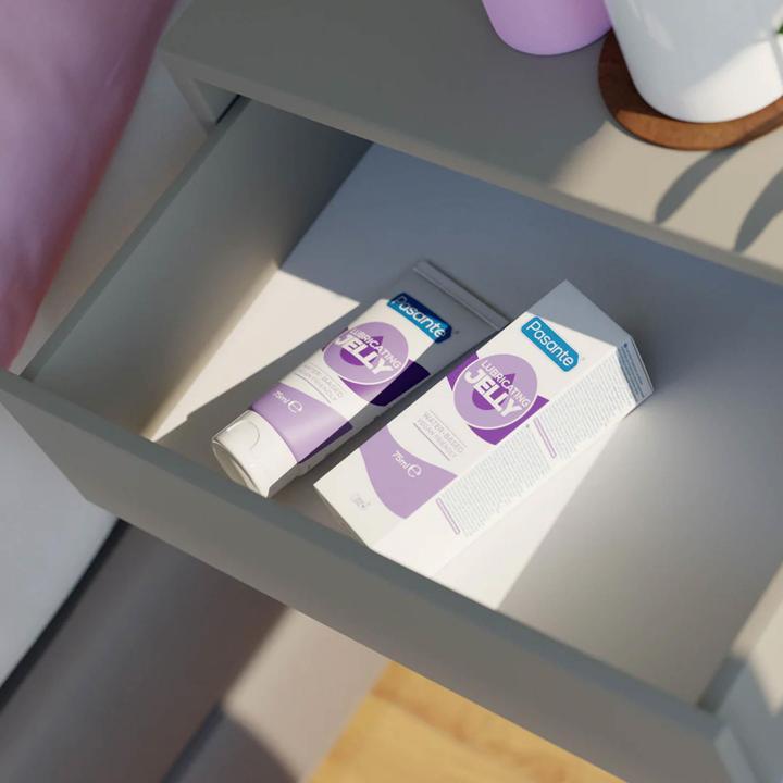 Actual product image Pasante Lubricating Jelly" 75ml vegan water-based lubricant - recommended for vaginal dryness. (75 ml)