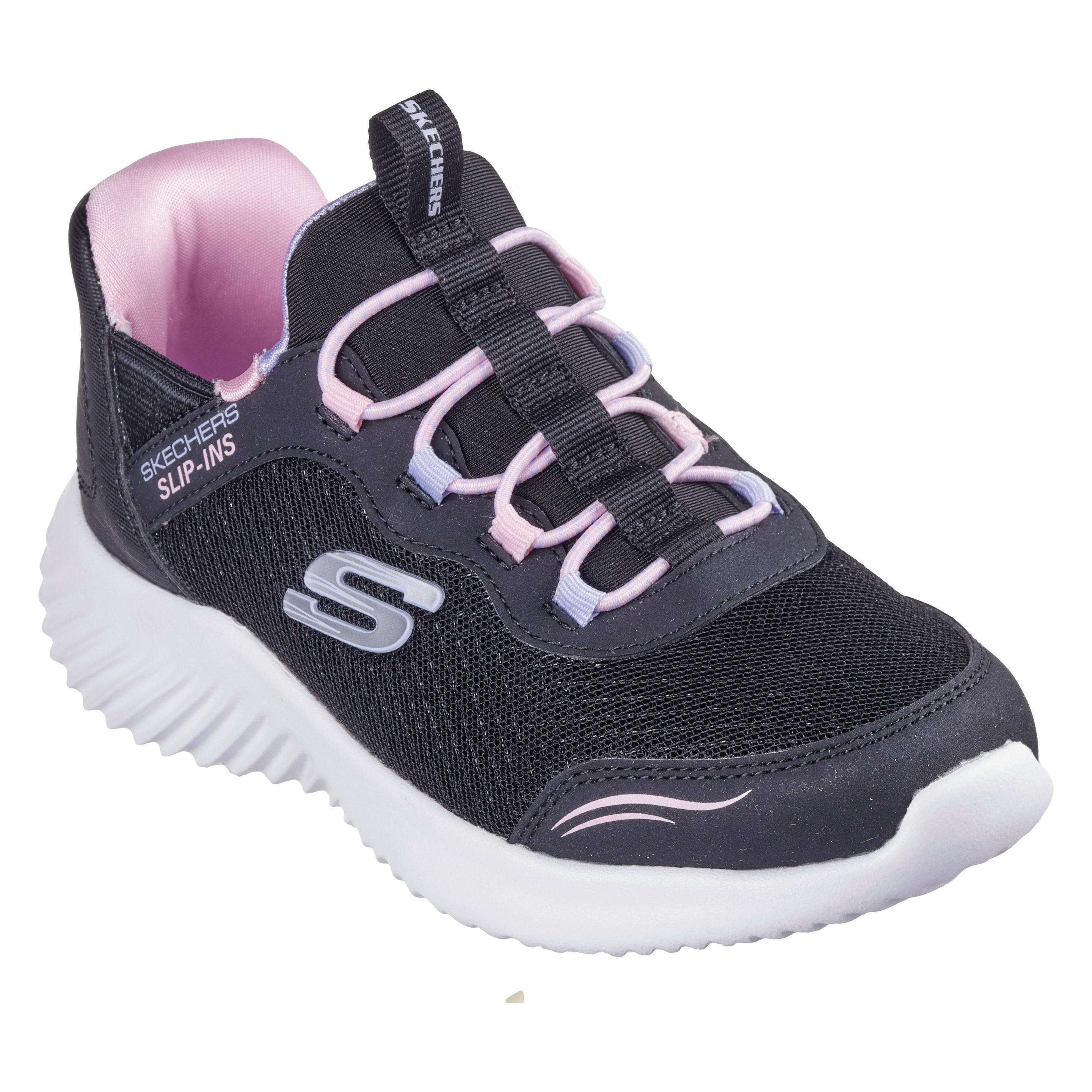 Skechers, Meisjes, Sneakers, Bounder Eenvoudig Schattig, Zwart, (31)