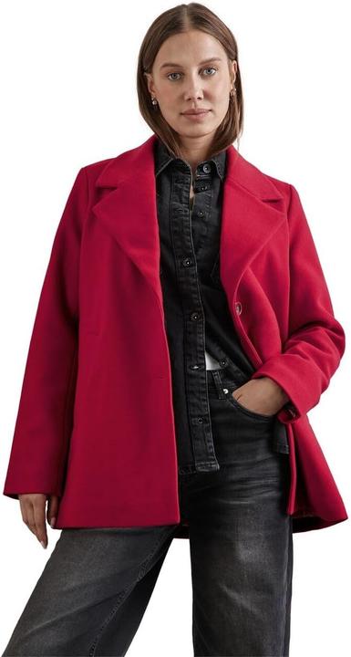 Actual product image Street One Women's Reversible Collar Button Front Coat with Side Pockets