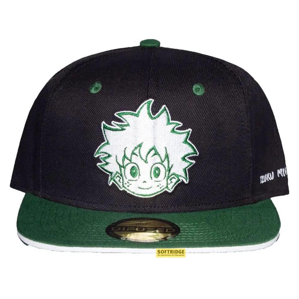 My Hero Academia, Herren, Cap, Mha Snapback Cap, Schwarz