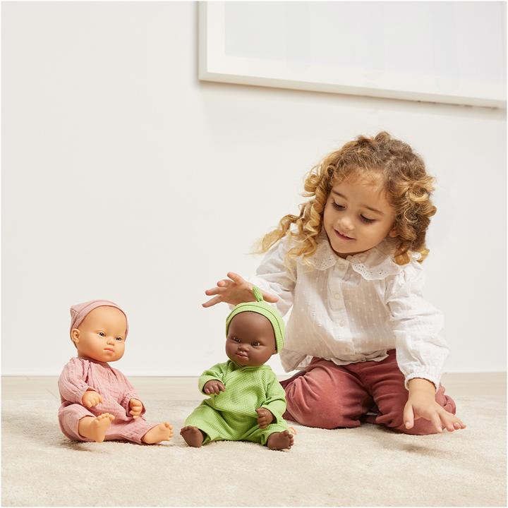 Produktbild Miniland Baby Mit Ds Afrikanisch Mädchen 32cm