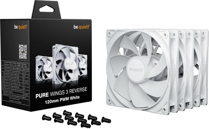 Actual product image be quiet! PURE WINGS 3 120mm PWM wh 3-Pack (120 mm, 3 x)