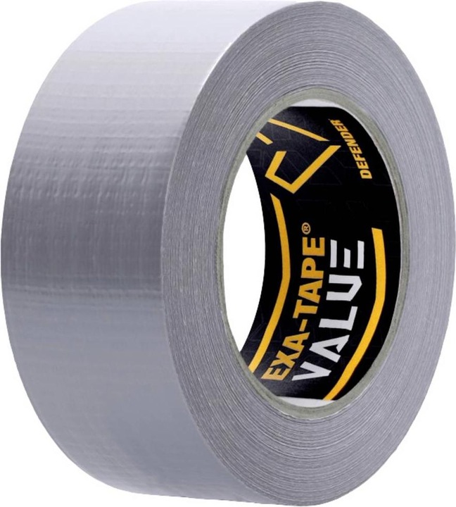 Produktbild Defender EXA-TAPE-VALUE S 50 - Gewebeklebeband, Silber, glänzend, 50 mm x 50 m (50 mm)