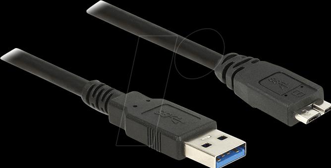 Actual product image Delock USB-A - USB Micro-B (2 m, USB 3.0)
