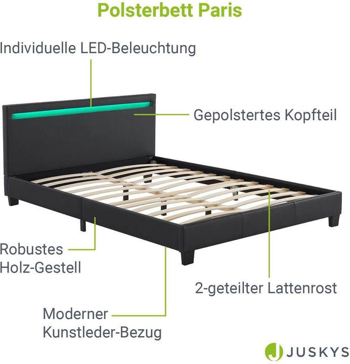 Actual product image Juskys Paris (140 x 200)