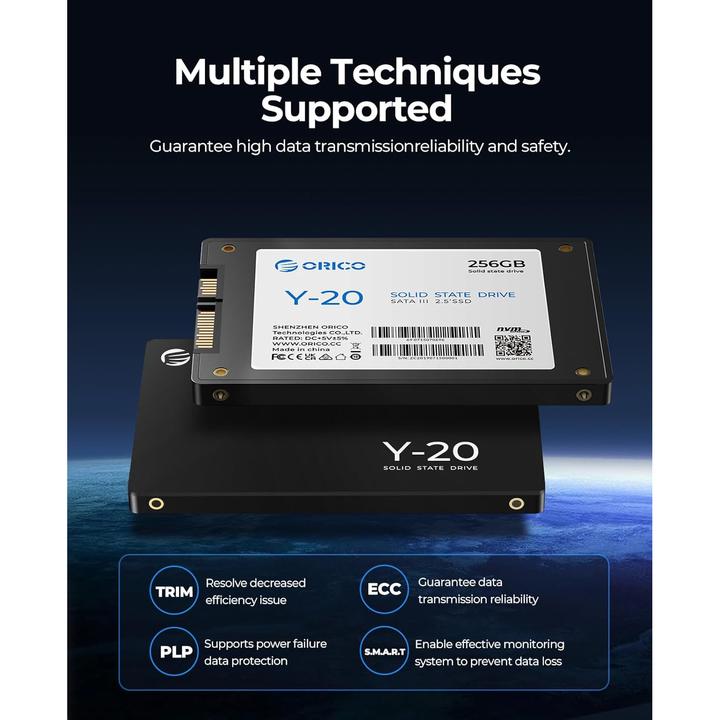 Image du produit Orico 512G Y20 2.5" R500:W480 (512 Go, 2.5")