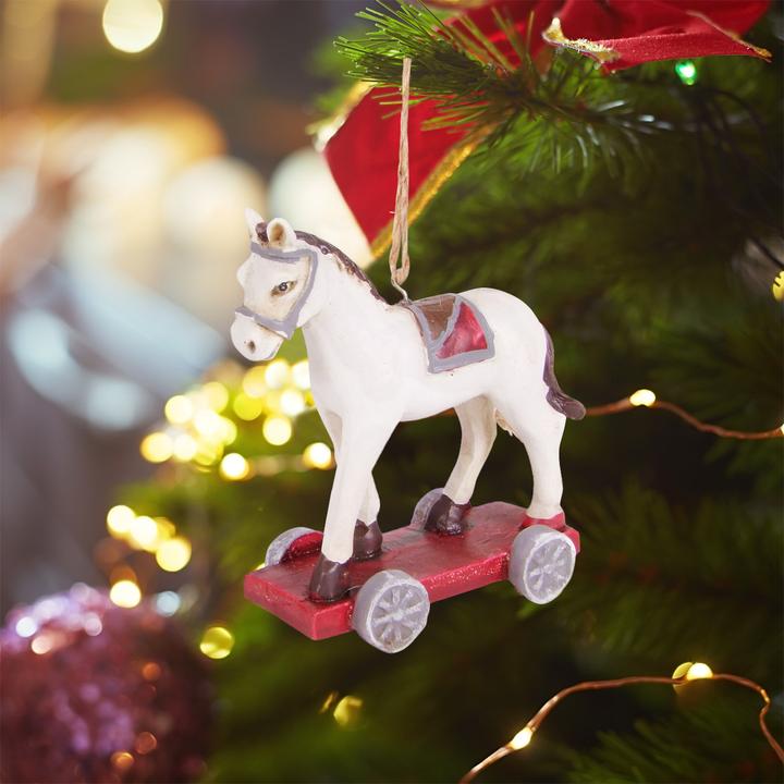 Produktbild Casativo 2er-Set Weihnachtsbaumanhänger Hirsch & Pferd