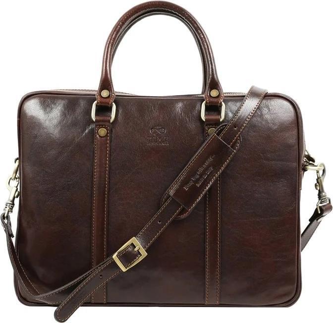 Image du produit Only-Bags.Store Sacoche pour ordinateur portable en cuir marron