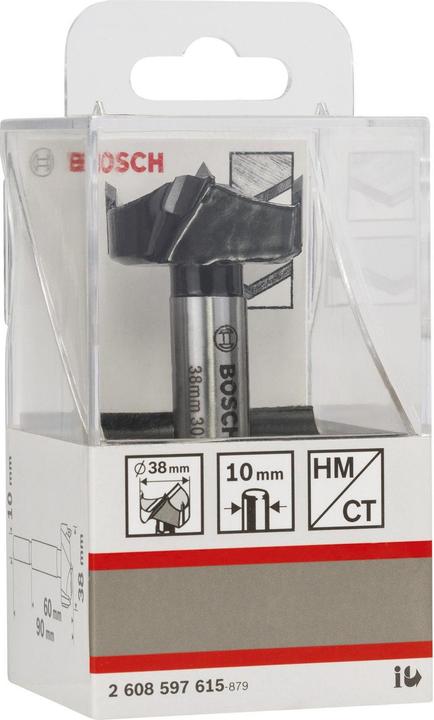 Produktbild Bosch Professional Zubehör Kunstbohrer HM, 38 x 90 mm, d 10 mm (10 mm)