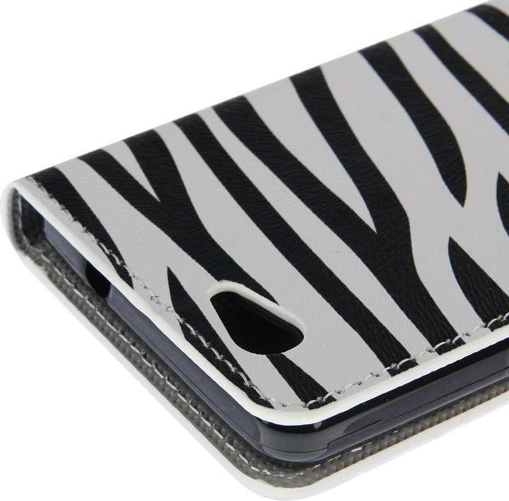 Produktbild König Design Schutzhülle Handytasche (Flip Quer) für Handy Wiko Highway Signs Zebra Muster (Wiko Highway Signs)