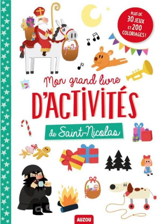 Actual product image Auzou France Mon grand livre d'activités de Saint-Nicolas (French, Collectif, 2020)