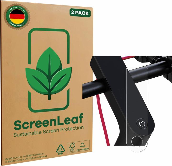 ScreenLeaf Schutzfolie nachhaltiger Displayschutz Display Schutz Folie Klar Transparent