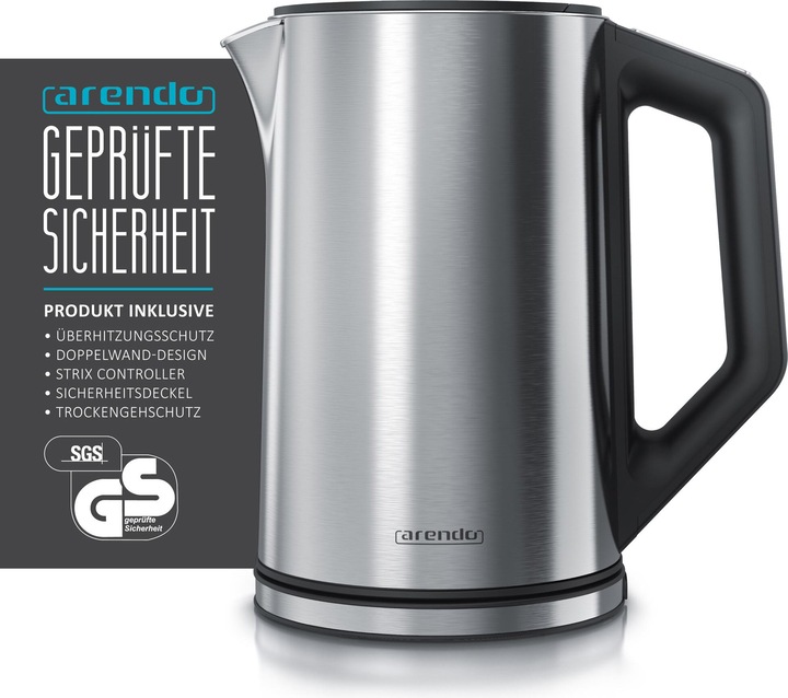 Immagine prodotto Arendo Bollitore con impostazione della temperatura (1.50 l, Spina UE)
