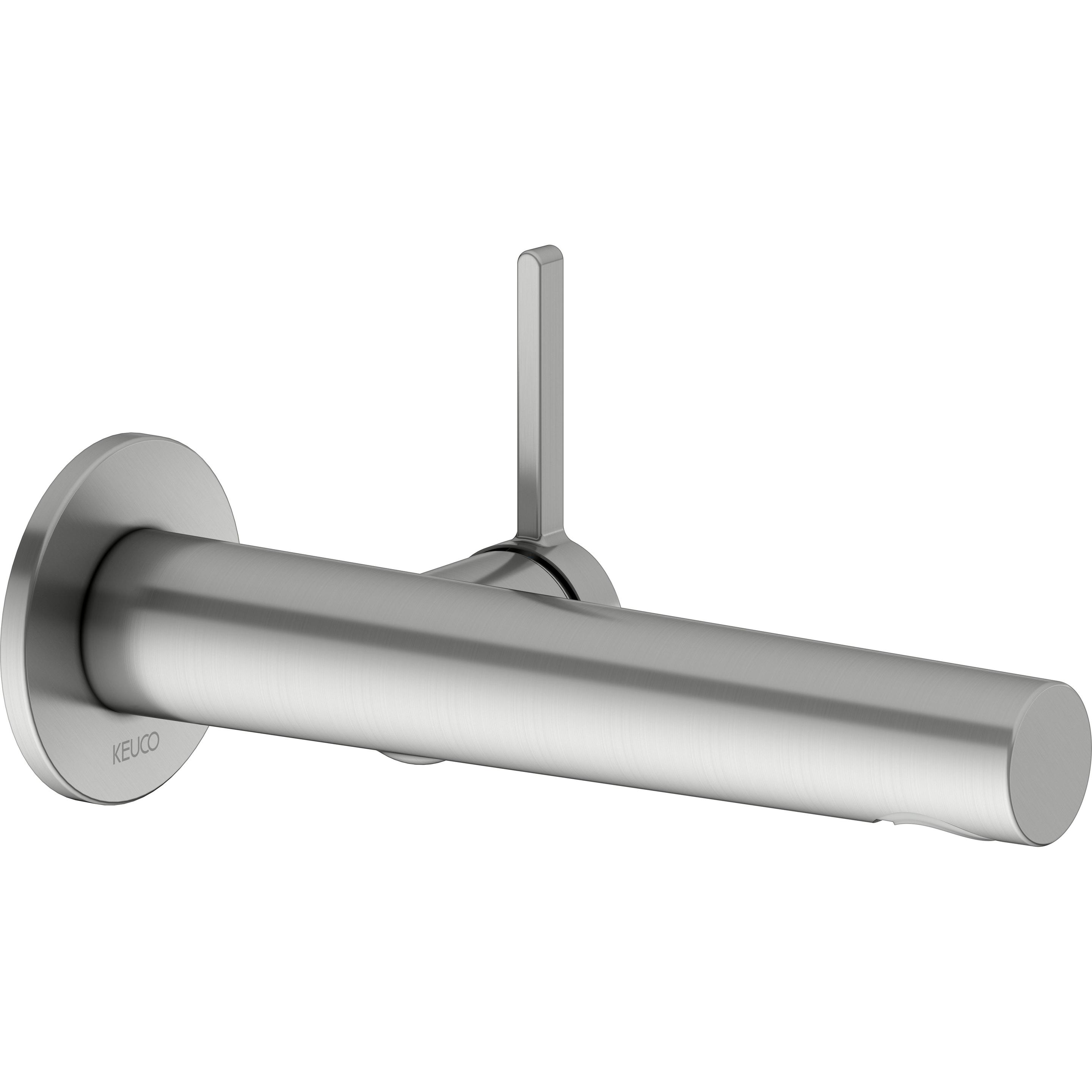 Keuco, Badarmatur, EDITION 400 Einhebel-Waschtischmischer, UP für Wandmontage, Ausladung 197mm