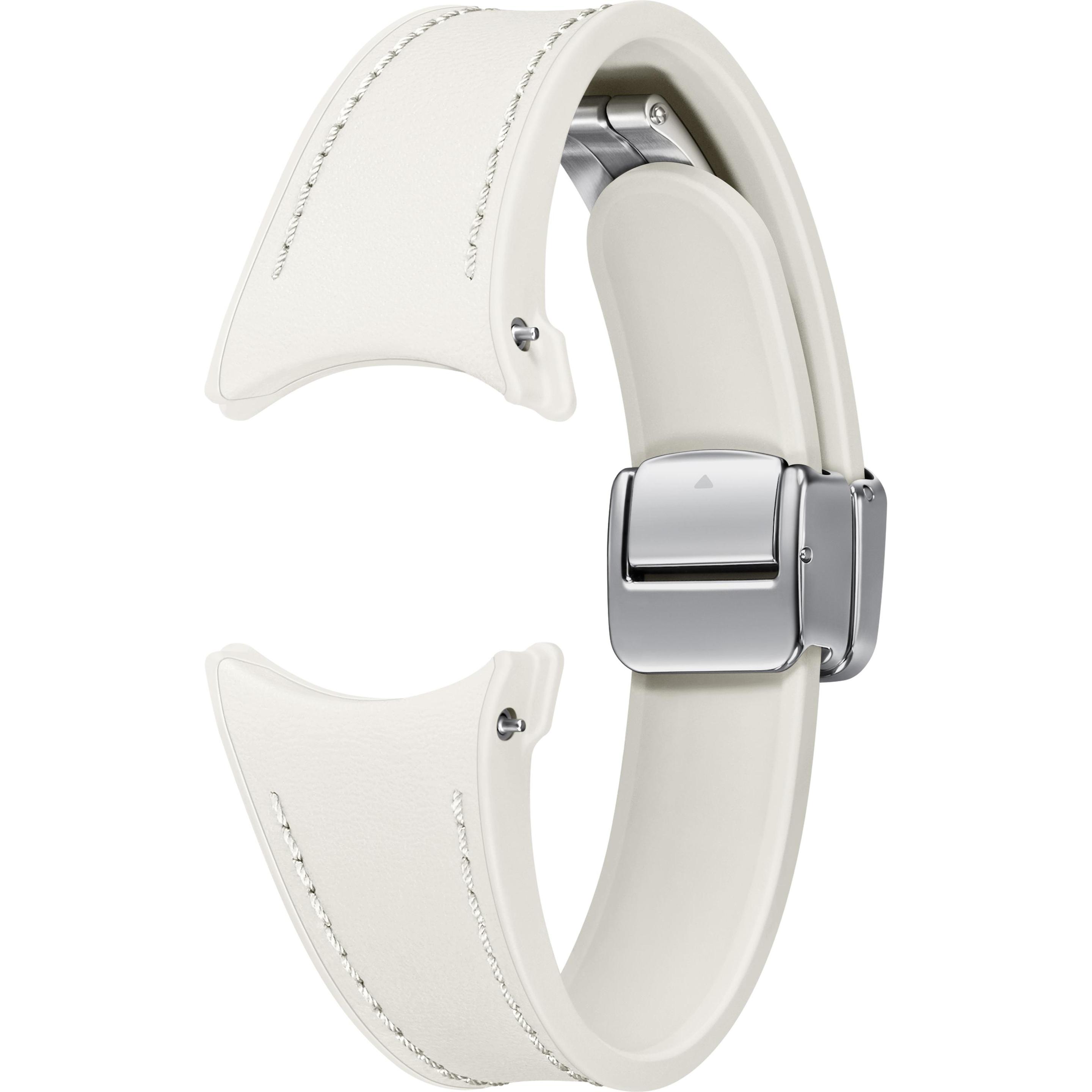 Samsung D-Buckle Hybrid Eco Leather Strap (20 mm, Eco-Composite, Kunstleder), Uhrenarmband, Beige