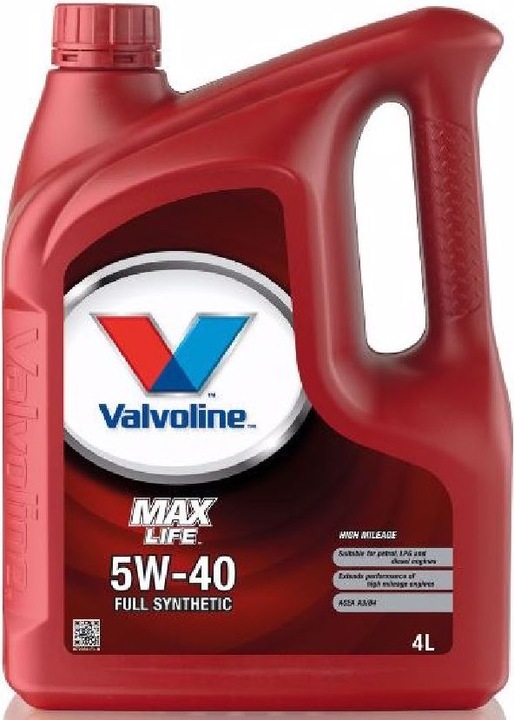 Valvoline Maxlife (4 l, SAE 5W-40)