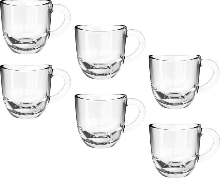 Leonardo Espresso cup Napoli 50 ml, 6 pieces, Transparent (80 ml, 6 x)