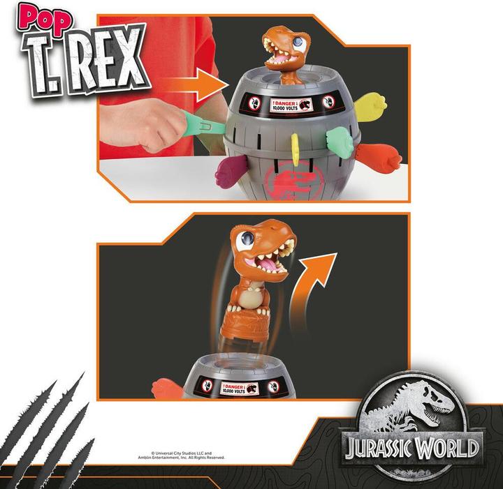 Immagine prodotto Tomy Jurassic World - T-Rex pop up (Multilingue, 2 - 4 Giocatori)