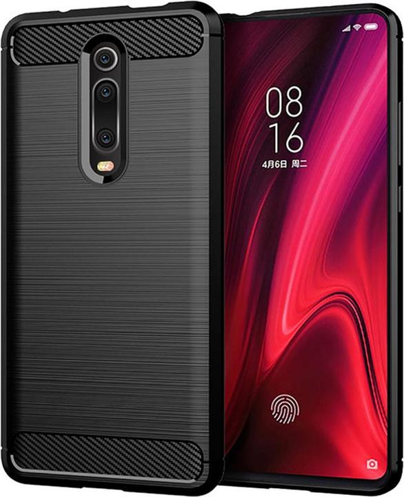 Produktbild Techsuit - Carbon Silicone - Xiaomi Mi 9T / Mi 9T Pro / Redmi K20 / Redmi K20 Pro - Black (Xiaomi Redmi K20, Xiaomi Redmi K20 Pro, Xiaomi Mi 9T, Xiaomi Mi 9T Pro)
