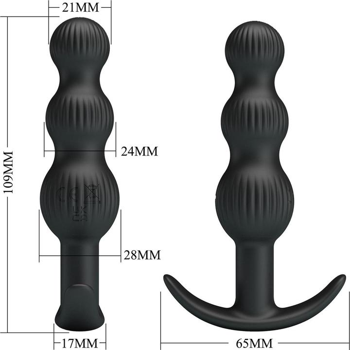Image du produit Pretty Love - Sidney Analvibrator 10 Vibrationen Schwarz